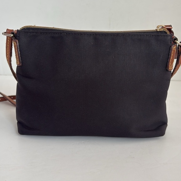 Dooney & Bourke black Nylon Crossbody Pouchette adjustable strap zip closure - Picture 9 of 16